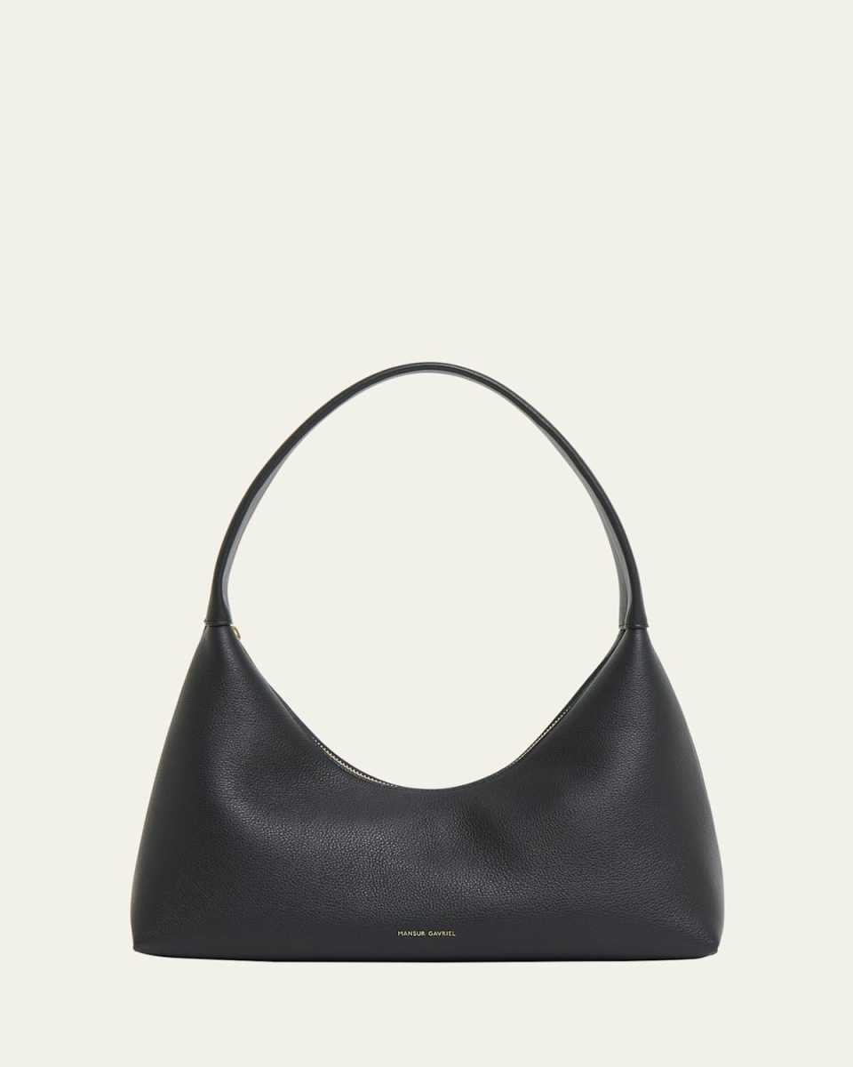 Candy Zip Leather Shoulder Bag